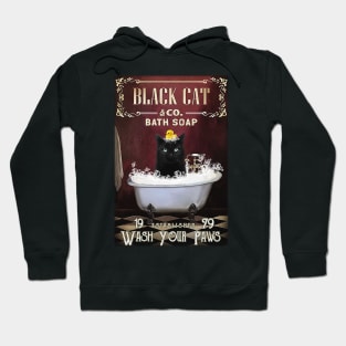 Cat Black Cat Bath Soap Hoodie